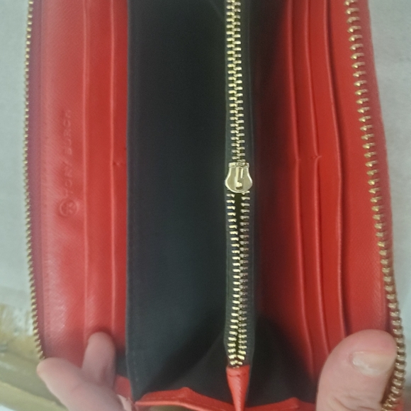Red Tory Burch Wallet - Picture 5 of 9